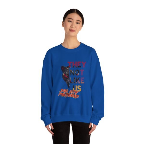 "They Not Like Us" College Crewneck Sweatshirt - Sac City Edition - Image 4