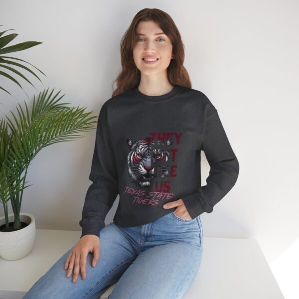 "They Not Like Us" College Crewneck Sweatshirt - TSU Edition - Image 66