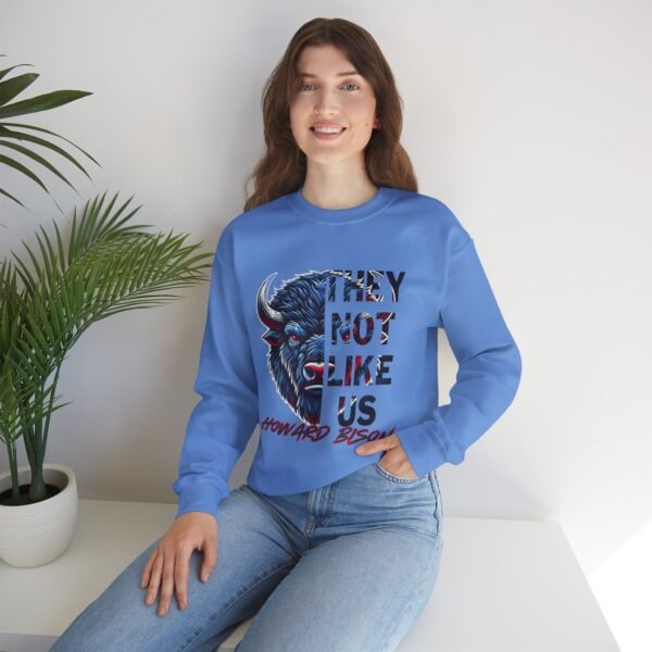 "They Not Like Us" College Crewneck Sweatshirt - Howard Edition - Image 11